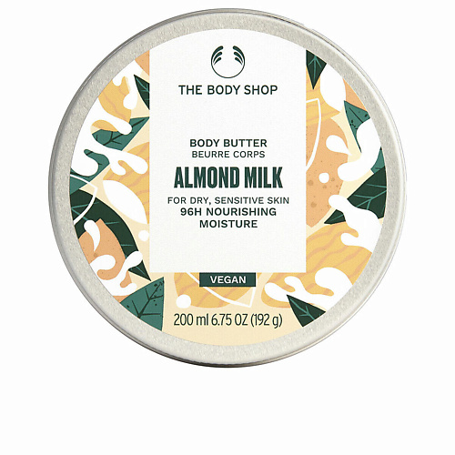 Крем для тела THE BODY SHOP Баттер с миндальным молочком для сухой и чувствительной кожи тела Almond Milk