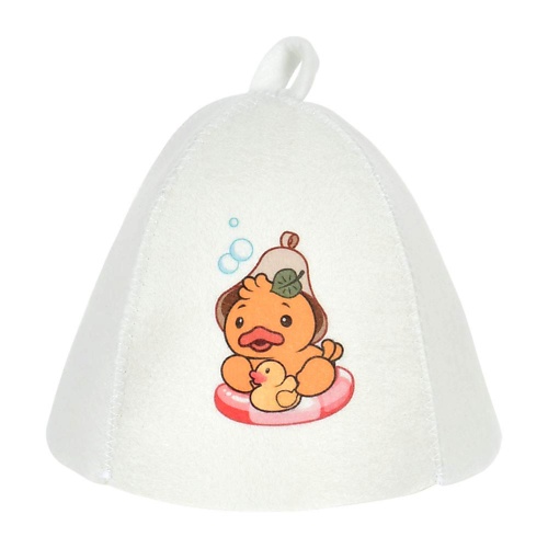 Шапка для бани HOTPOT Шапка для бани и сауны детская «Утёнок» шапка для бани пилот