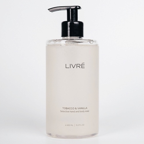 Мыло жидкое LIVRE Жидкое мыло для рук и тела парфюмированное с дозатором цена и фото