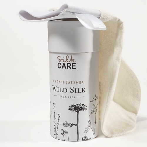 Рукавичка для тела SILK CARE Шелковая варежка для пилинга Wild Silk в подарочной упаковке