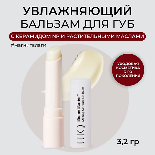Бальзам для губ UIQ Увлажняющий бальзам для губ прозрачный Melting Moisture Lip Balm Rosy
