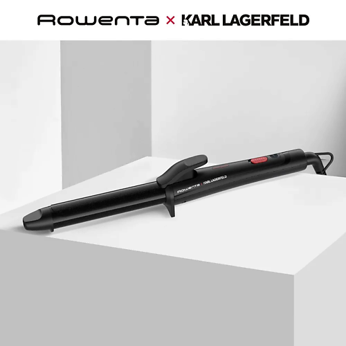 Щипцы для завивки волос ROWENTA Плойка для завивки волос Karl Lagerfeld CF321LF0 щипцы для завивки rowenta karl lagerfeld cf324lf0 конические