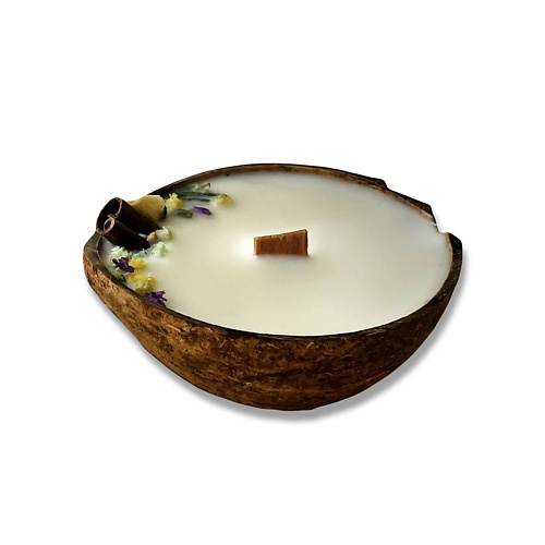 Свеча CANDLE ZEN Свеча ароматическая в кокосе с ароматом Пачули ароматы для дома 24 grams ароматическая свеча с ароматом кока кола