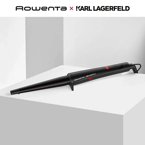 Щипцы для завивки волос ROWENTA Конусная плойка для волос Karl Lagerfeld CF324LF0 щипцы rowenta sf 1512 черный