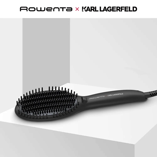 Выпрямитель для волос ROWENTA Электрическая расческа-выпрямитель Rowenta Karl Lagerfeld CF582LF0 щипцы для завивки rowenta karl lagerfeld cf324lf0 конические