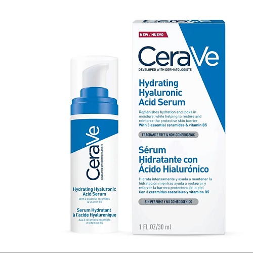 Сыворотка для лица CERAVE Увлажняющая сыворотка с гиалуроновой кислотой Hydrating Hyaluronic Acid Serum