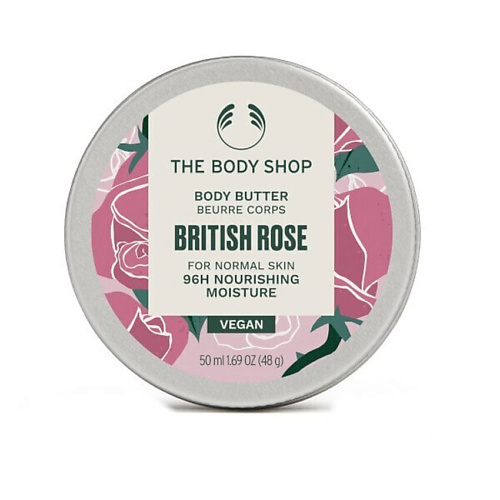 лосьон для тела кокос 200 мл the body shop Крем для тела THE BODY SHOP Увлажняющее крем-масло для тела British Rose