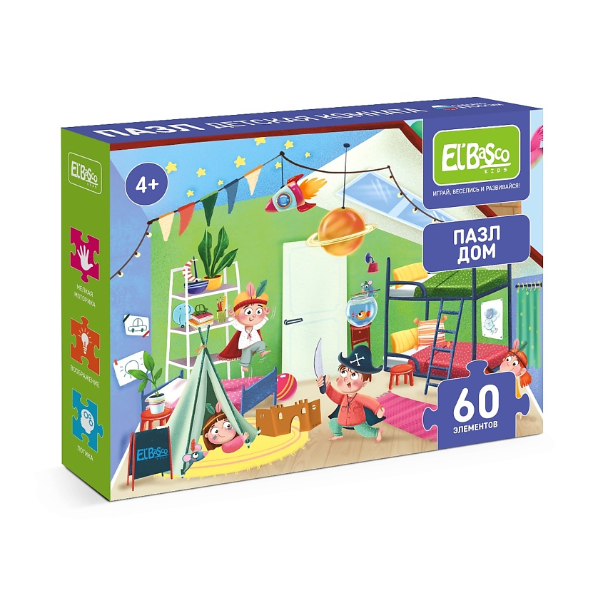 Изображение товара Пазл EL'BASCO Дом Детская 60 элементов развивающая игрушка