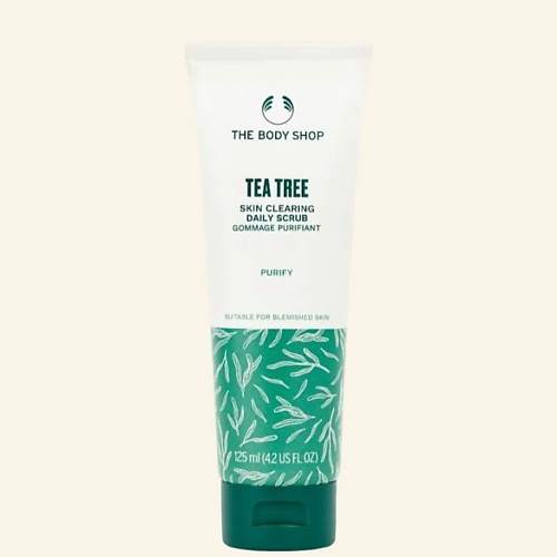 цена Скраб для лица THE BODY SHOP Ежедневный скраб Tea Tree Skin Clearing с маслом чайного дерева для проблемной кожи