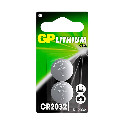 Батарейки GP BATTERIES Литиевая дисковая батарейка GP Lithium CR2032 батарейка литиевая дисковая lithium cr2025 2 шт в блистере gp gpcr20252cru2201200 1 упак