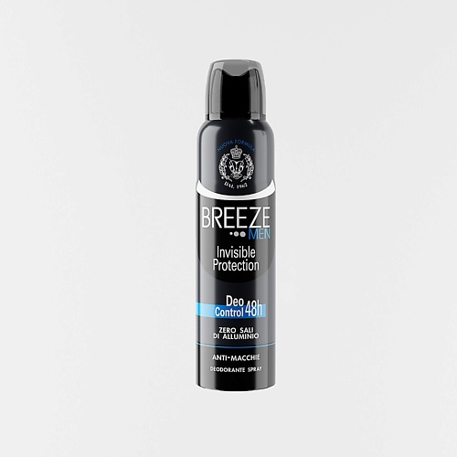 Дезодорант-спрей BREEZE Дезодорант для тела в аэрозольной упаковке INVISBLE PROTECTION