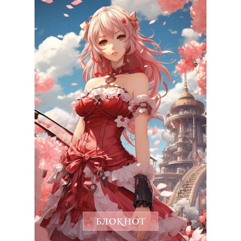 Изображение товара ЭКСМО Блокнот в клетку. Аниме (А4, 48 л., на пружине), Комбинированный