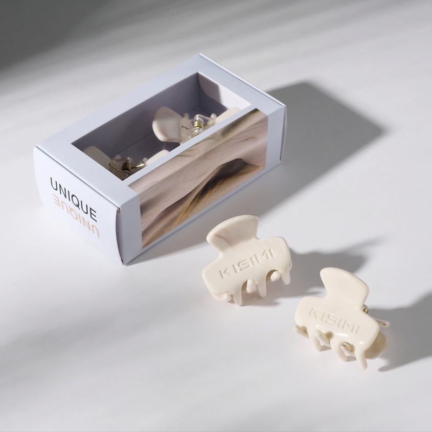 Изображение товара KISIMI Заколки-крабики для волос Unique, размер S, 2 шт.