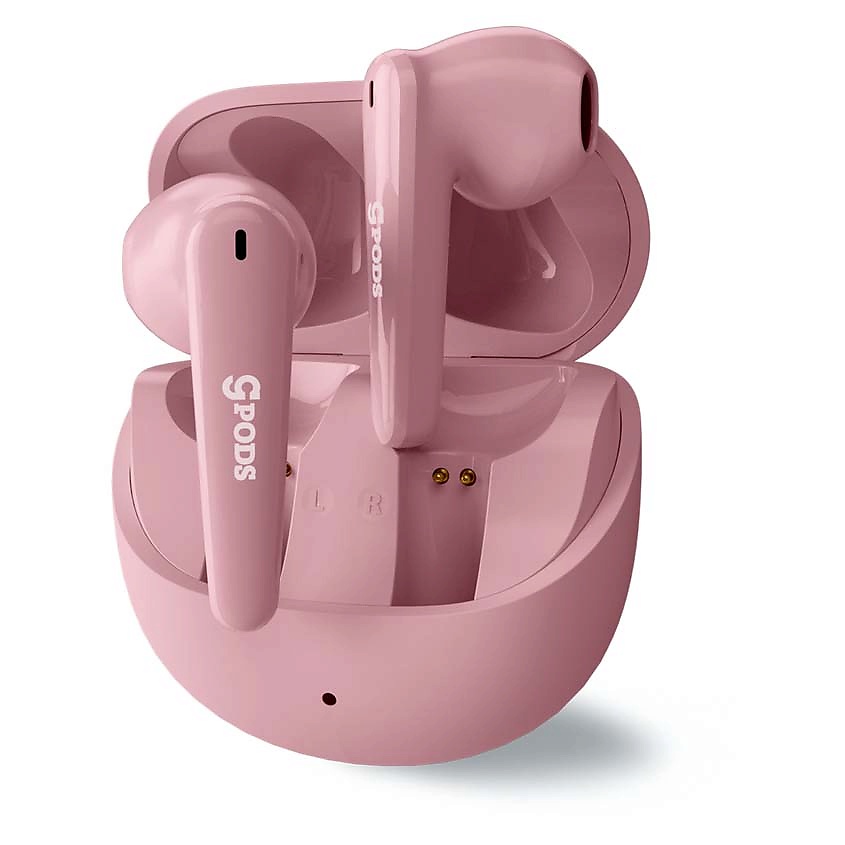 Изображение товара CASEGURU.RU Наушники беспроводные с микрофоном игровые CGPods Allure, Розовый