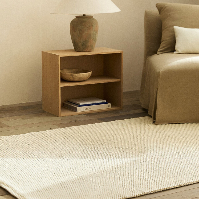 ZARA HOME Прямоугольный джутовый ковер букле 200 x 300 купить по низким ...