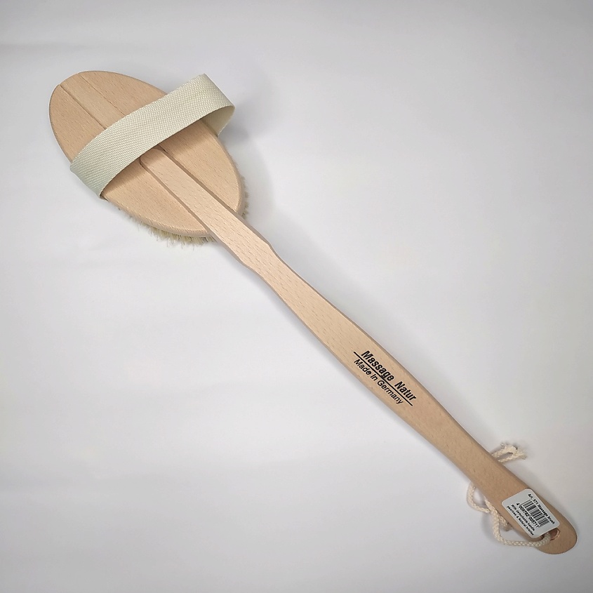 Изображение товара RIFFI Щётка для сухого массажа со съёмной ручкой бук натуральная щетина, 1 шт