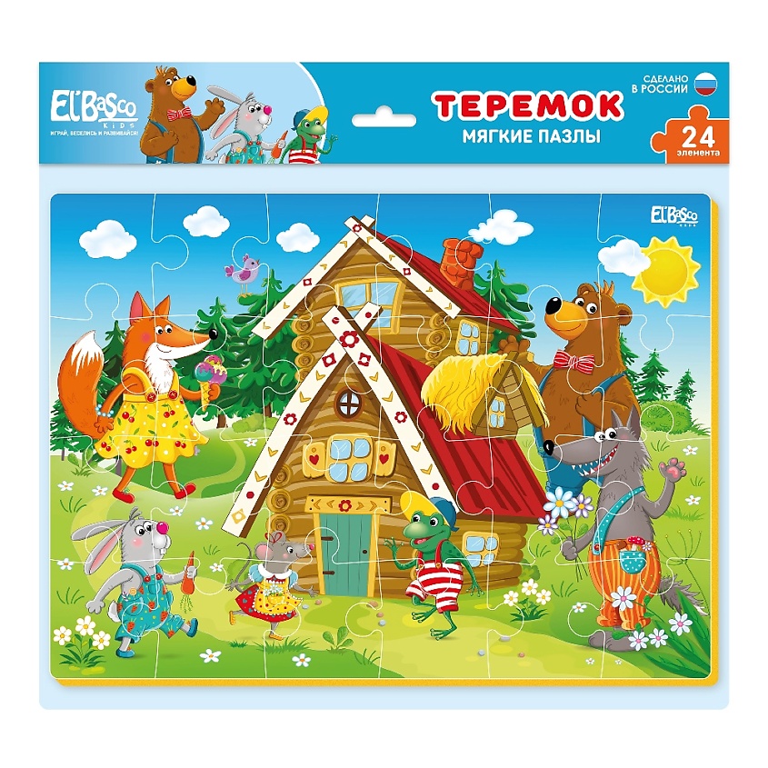 Изображение товара EL'BASCO Мягкие пазлы Русские народные сказки "Теремок", 1 шт