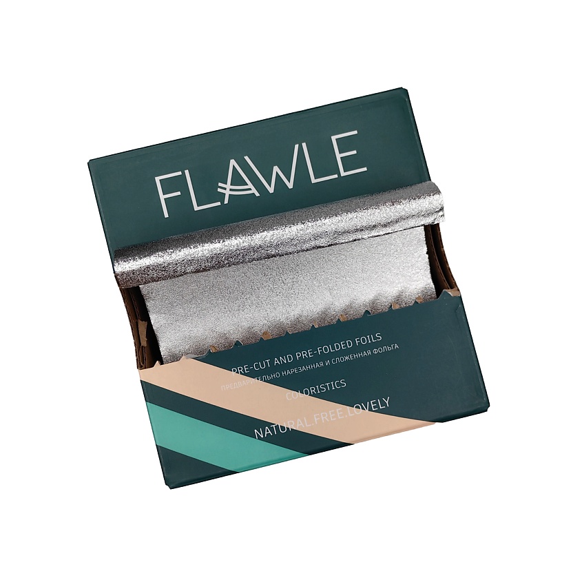 Изображение товара FLAWLE Тисненая фольга в листах для окрашивания волос 13 мкм, 500 шт.