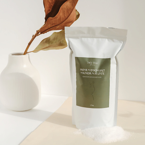 

DAILY BLISS SKINCARE Магниевая английская соль для ванны 1500.0, Магниевая английская соль для ванны