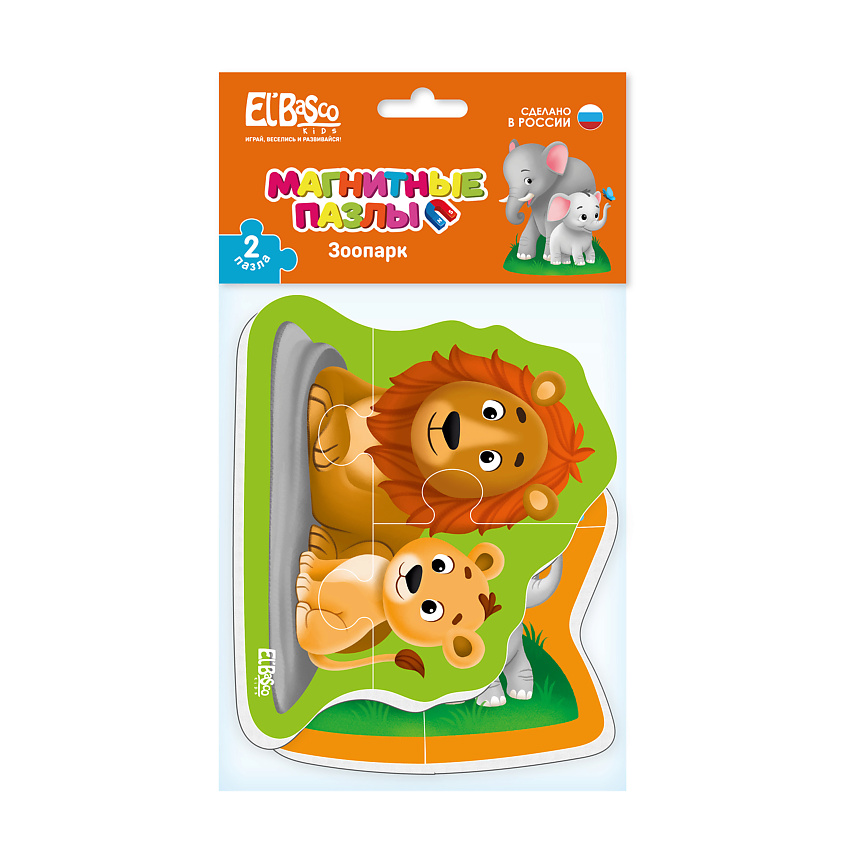 Изображение товара EL'BASCO Магнитный пазл для малышей "Зоопарк", 1 шт