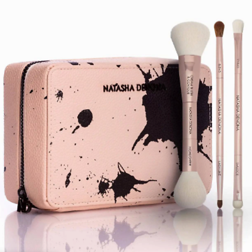 

NATASHA DENONA Дорожный набор-косметичка Brush Set and Makeup Pouch, Дорожный набор-косметичка Brush Set and Makeup Pouch