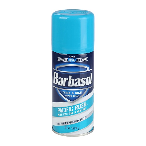 Пена для бритья BARBASOL Крем-пена для бритья тонизирующая Barbasol Pacific Rush крем пена для бритья sensitive skin barbasol 283 мл