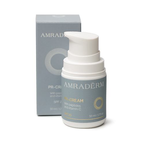 AMRADERM Крем дневной для лица с защитой от солнечного излучения PR Cream peptides  vitamin C SPF 20 50