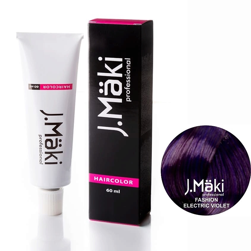 

J.MÄKI PROFESSIONAL Краситель для волос Fashion Electric Violet/Фиолетовый