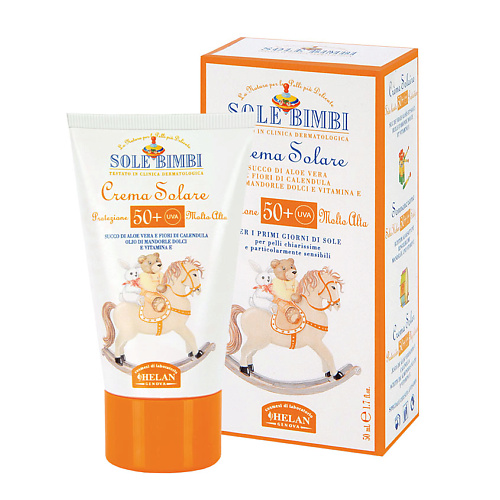 Солнцезащитный крем для тела HELAN Солнцезащитный крем SPF 50+ Sole Bimbi цена и фото
