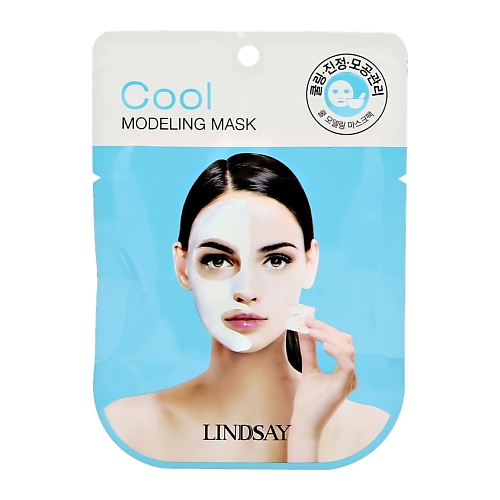 Маска для лица LINDSAY Маска для лица альгинатная с маслом перечной мяты (охлаждающая, увлажняющая) lindsay моделирующая маска с ароматом йогурта u lindsay корейская косметика