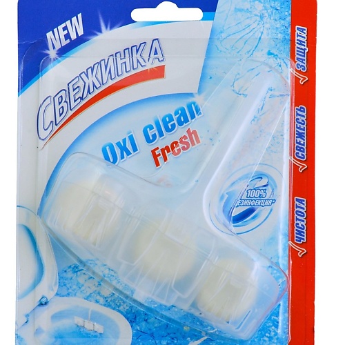 Чистящее средство для туалета СВЕЖИНКА Освежитель - Блистер WC Oxi Clean Fresh фото