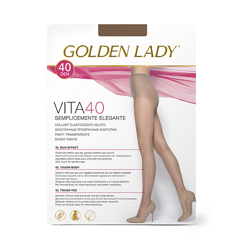 GOLDEN LADY Колготки женские 40 den VITA Melon 2 golden lady носки mio укороченные 2 пары bianco 39 41