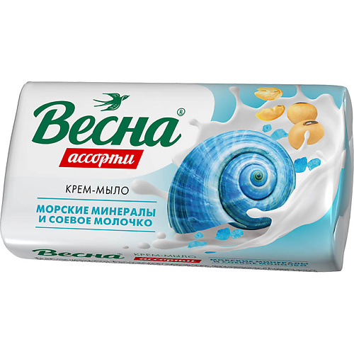 ВЕСНА Мыло твердое морские минералы и соевое молочко