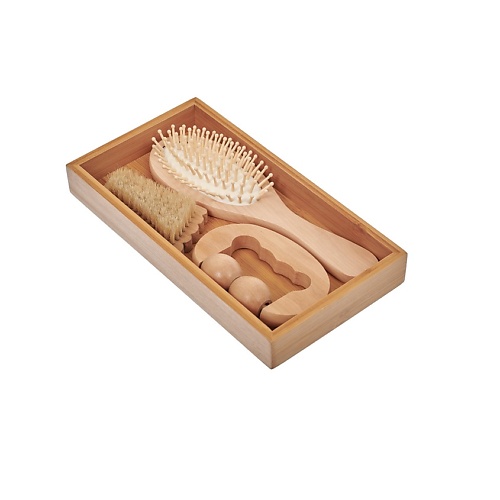 BRADEX Набор подарочный: расчёска, массажёр, щётка с щетиной кабана letique cosmetics антицеллюлитный набор для тела lipolytic body set