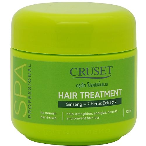 CRUSET Маска для волос женьшень и 7 трав Hair Spa Treatment with Ginseng & 7-Herbs Extracts 500
