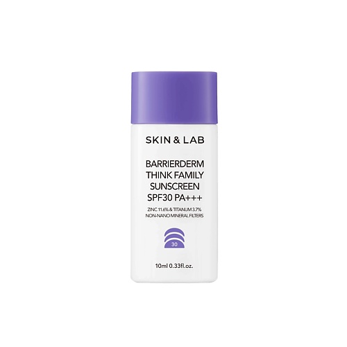 SKIN&LAB Крем солнцезащитный Barrierderm Think Family Sunscreen 10 крем мыло aura family с антибактериальным эффектом бамбук и авокадо 1000мл