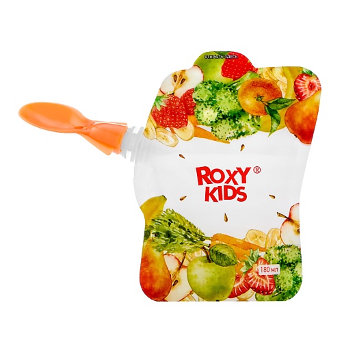 ROXY KIDS Пакеты для хранения фруктового пюре 0 пакеты для уборки за собакой duvo с ручками чёрные 35х19 см 80 шт