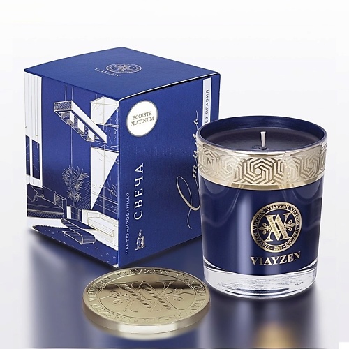 Свеча VIAYZEN Ароматическая свеча Egoiste Platinum ароматы для дома viayzen ароматическая свеча sharm