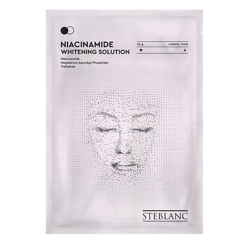 STEBLANC Тканевая маска для лица омолаживающая с ниацинамидом 25 nextbeau маска тканевая выравнивающая с ниацинамидом 22