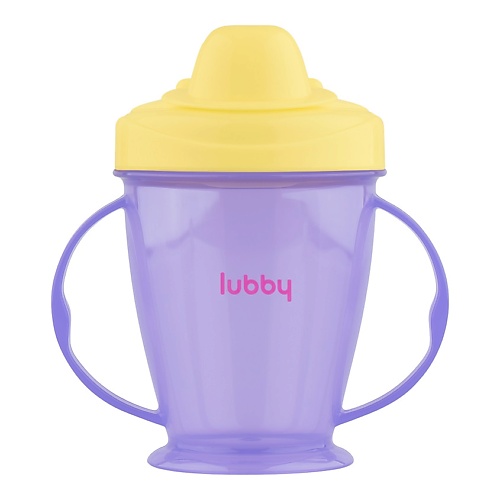Бутылочка для детей LUBBY Поильник-непроливайка с твердым носиком, от 9 месяцев lubby поильник непроливайка с твердым носиком 175 мл от 9 месяцев фиолетовый желтый