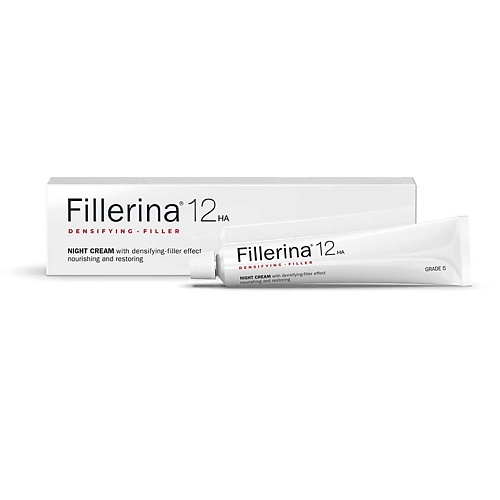 FILLERINA 12HA Ночной крем с укрепляющим эффектом, уровень 5 50 fillerina 12ha densifying filler набор с укрепляющим эффектом уровень 5 60
