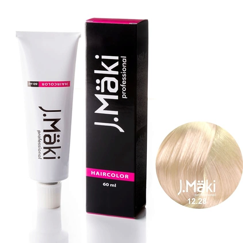 

J.MÄKI PROFESSIONAL Краситель для волос 12.28 Суперблонд жемчужный бежевый