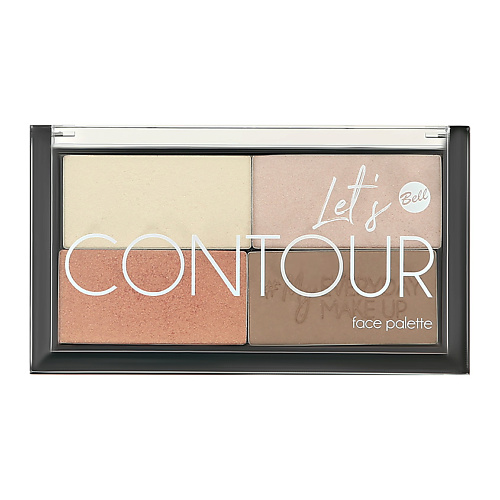 Палетки для лица BELL Палетка для контуринга LETS CONTOUR! FACE PALETTE