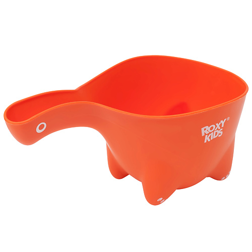 Ковш детский для купания ROXY KIDS Ковшик для мытья головы Dino Scoop ковшик для мытья головы dino scoop цвет оранжевый материал полипропилен объем 800 мл