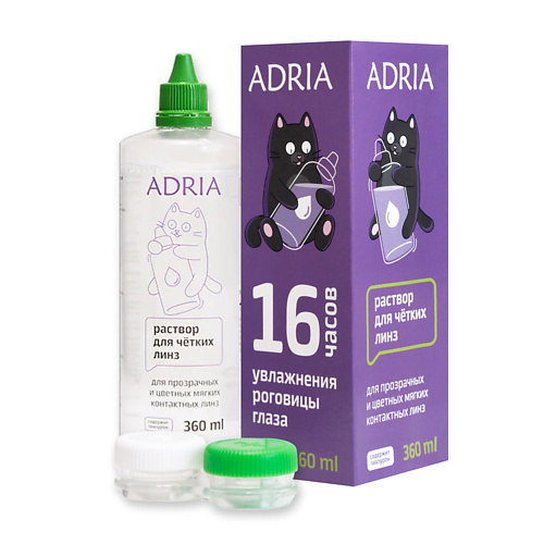 ADRIA Раствор для контактных линз DenIQ UNIHYAL 360 офтальмикс био раствор для контактных линз 10
