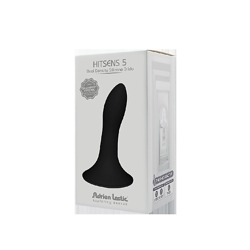 Секс-игрушки ADRIEN LASTIC Небольшой дилдо на присоске с двойной плотностью Hitsens S05 Black