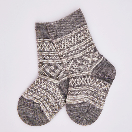 Носки WOOL&COTTON Носки детские Серые снежинки Merino носки wool