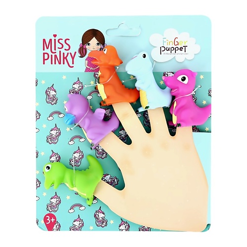 Мягкая игрушка MISS PINKY Пальчиковый театр