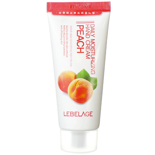 фото Lebelage крем для рук с персиком для эластичности daily moisturizing hand cream peach
