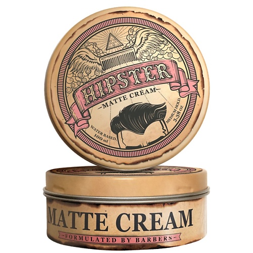 HIPSTER Matte Cream Крем-помада для укладки волос со средней фиксацией и матовым эффектом